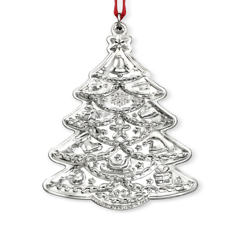 Gorham 2023 Sterling Silver Annual Christmas Tree Ornament - 7th Edition image number 1