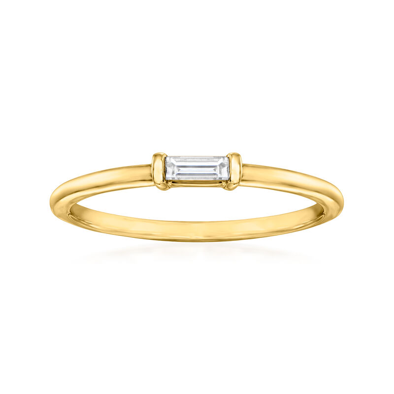 Diamond Ring in 14kt Yellow Gold. Size 6 image number 0