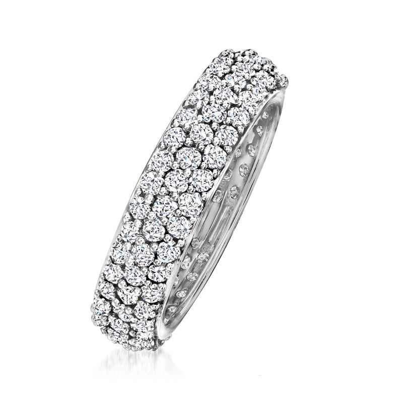 2.00 ct. t.w. Pave Diamond Eternity Band in 14kt White Gold image number 2