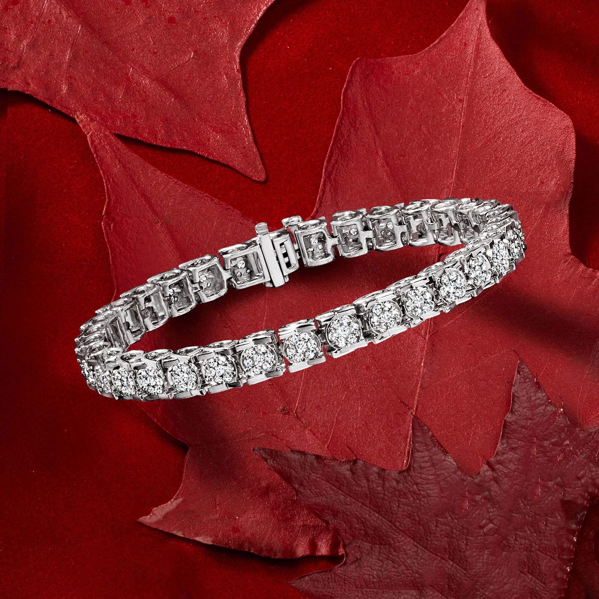 3.00 ct. t.w. Diamond Tennis Bracelet in Sterling Silver