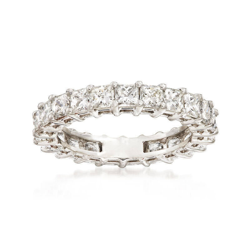 3.00 ct. t.w. Princess-Cut Diamond Eternity Band in Platinum. Size 5.5 image number 0