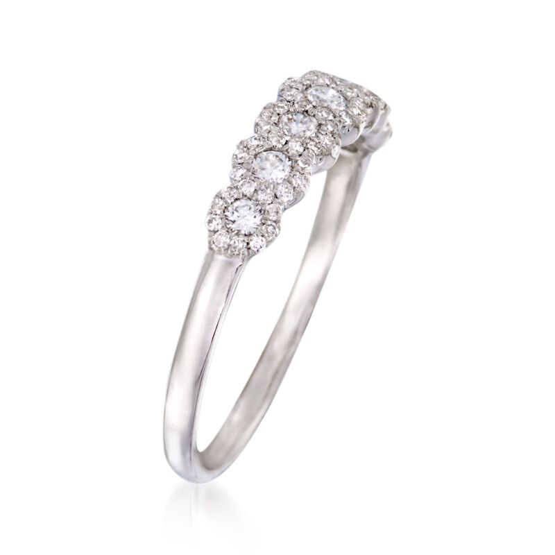 .65 ct. t.w. Diamond Wedding Ring in 18kt White Gold image number 2