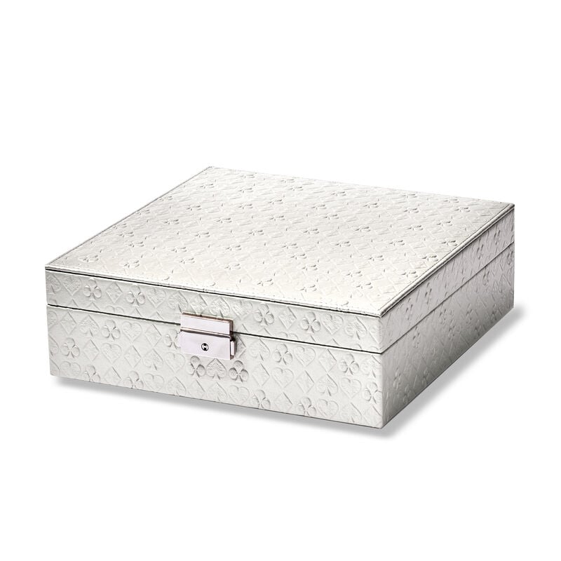 &quot;Grace&quot; Faux Leather Locking Jewelry Box image number 4