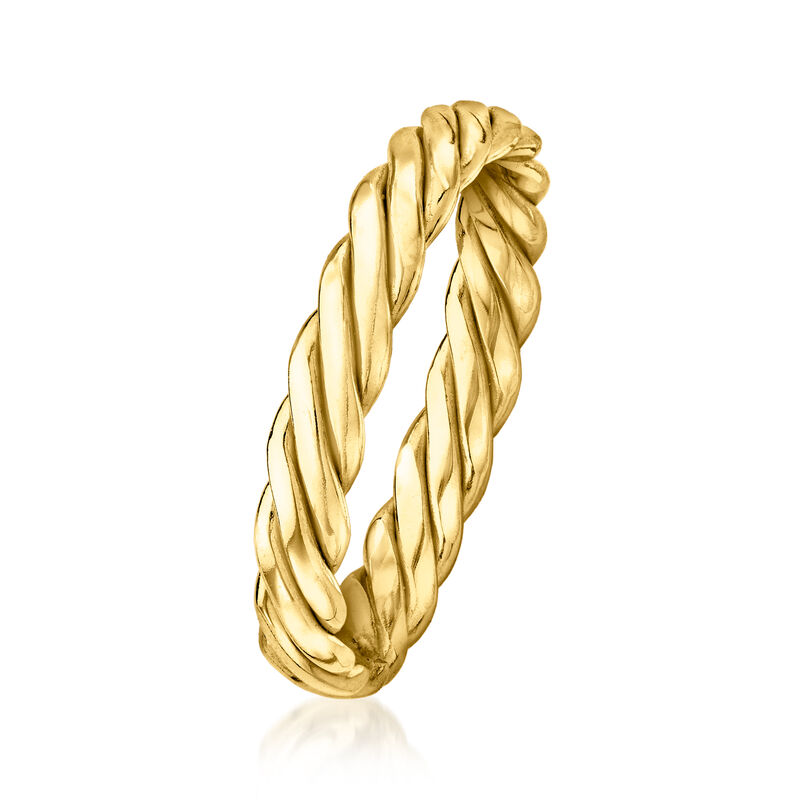 18kt Gold Vermeil Twisted Ring image number 2