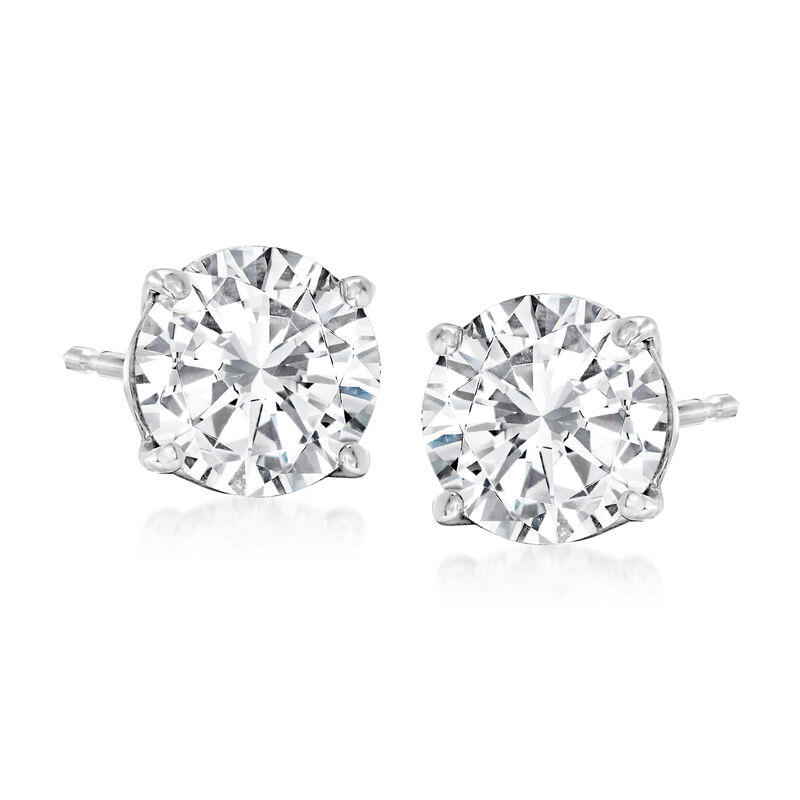 2.00 ct. t.w. Diamond Stud Earrings in 14kt White Gold image number 0