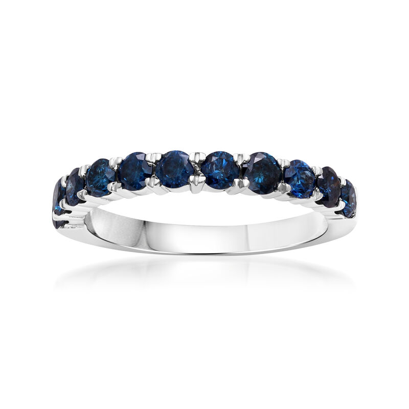 1.00 ct. t.w. Blue Diamond Ring in Sterling Silver image number 0