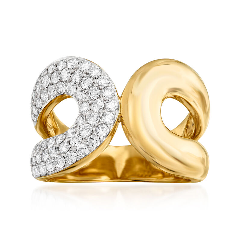 1.00 ct. t.w. Diamond Open-Circle Ring in 14kt Yellow Gold image number 0