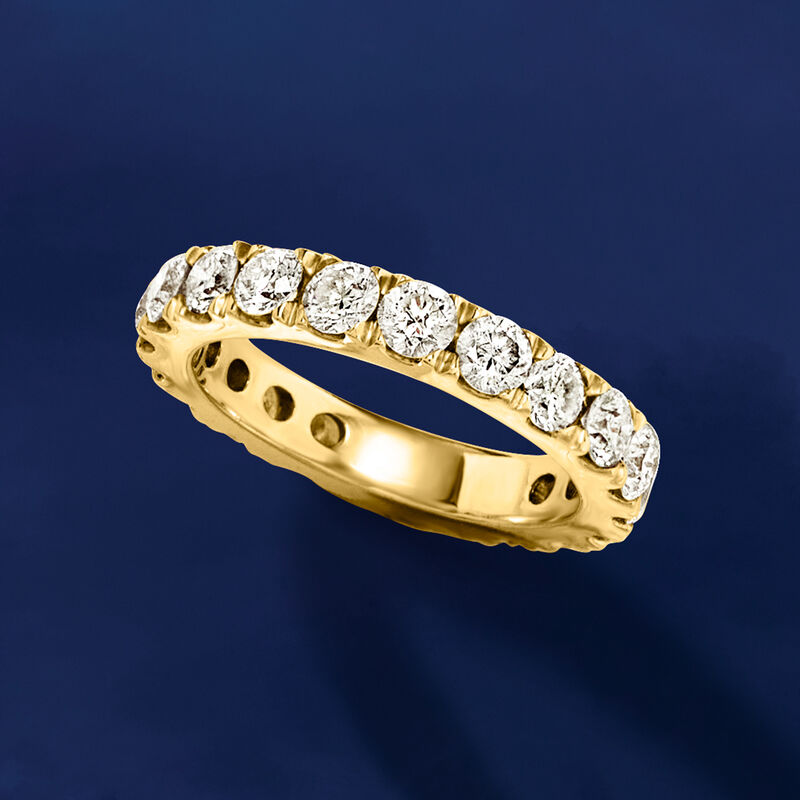 3.00 ct. t.w. Diamond Eternity Band in 14kt Yellow Gold image number 3