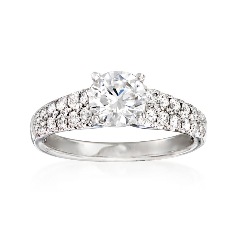 Simon G. .48 ct. t.w. Diamond Engagement Ring in 18kt White Gold. Size 5 image number 0