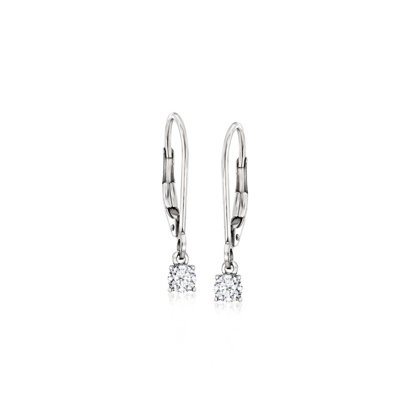 .20 ct. t.w. Lab-Grown Diamond Drop Earrings in 14kt White Gold  image number 0
