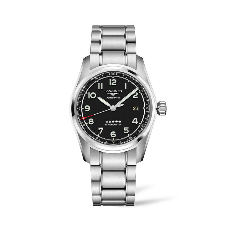 Longines Spirit Men's 40mm Automatic Stainless Steel Watch image number 0
