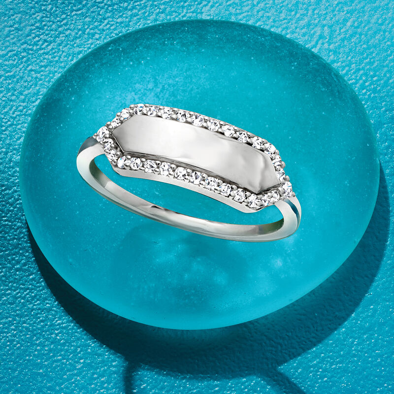 .20 ct. t.w. Diamond Personalized Ring in Sterling Silver image number 4