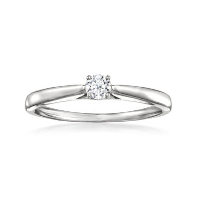 .15 Carat Lab-Grown Diamond Solitaire Ring in Sterling Silver