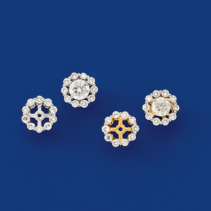 .40 ct. t.w. Diamond Earring Jackets in 14kt Yellow Gold image number 2
