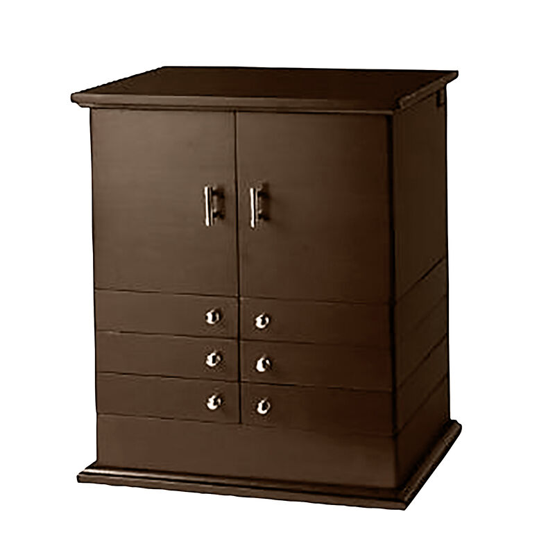 &quot;Safekeeper Deluxe II&quot; Wooden Jewelry Organizer image number 1