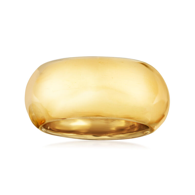 Italian 18kt Yellow Gold Dome Ring image number 0