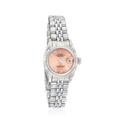 Pre-Owned Rolex Datejust Women's 26mm Automatic Stainless Steel and 18kt White Gold Watch