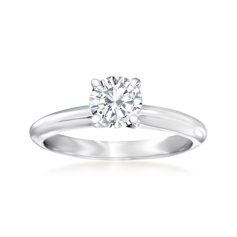 .72 Carat Certified Diamond Solitaire Ring in 14kt White Gold image number 0