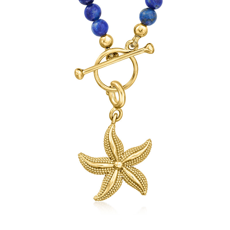 18kt Gold Over Sterling Starfish Charm image number 3