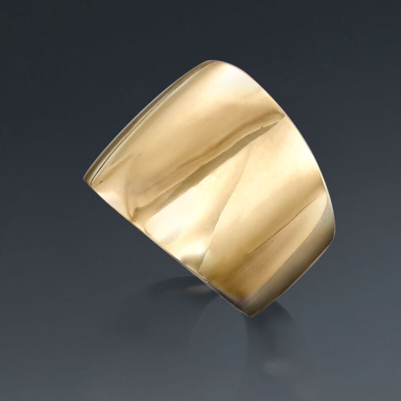 Italian 14kt Yellow Gold Wide Ring image number 3