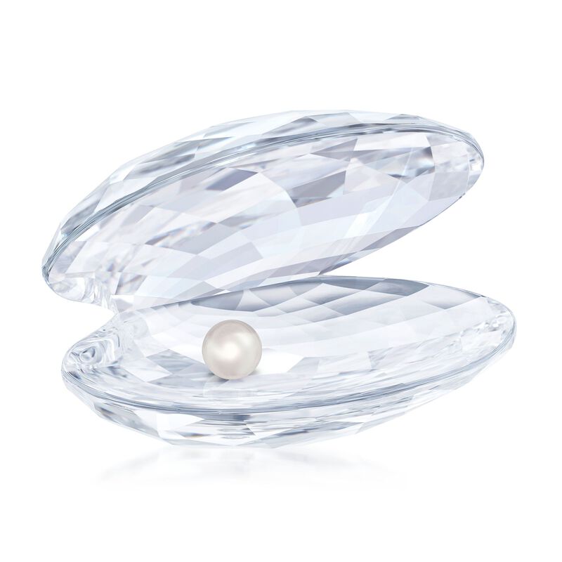 Swarovski Crystal &quot;Shell with Pearl - Large&quot; Crystal Figurine image number 0