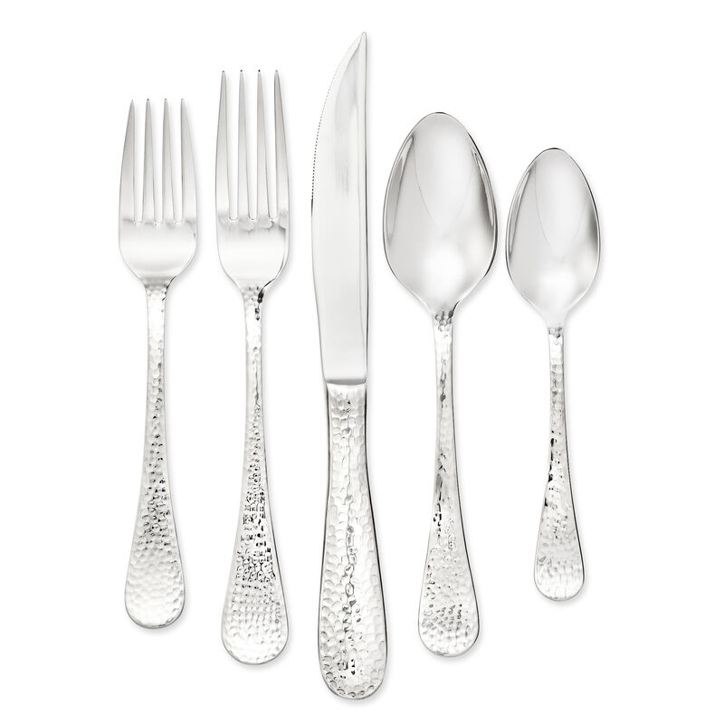Wallace "Continental Hammered" Stainless Steel Flatware image number 1