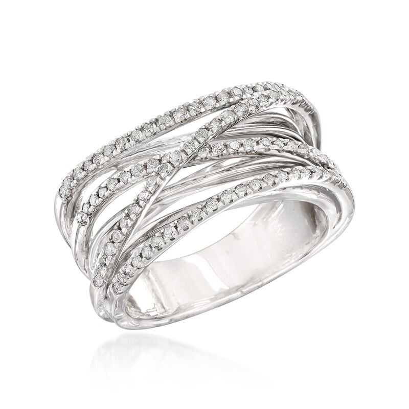 .50 ct. t.w. Diamond Highway Ring in Sterling Silver image number 3