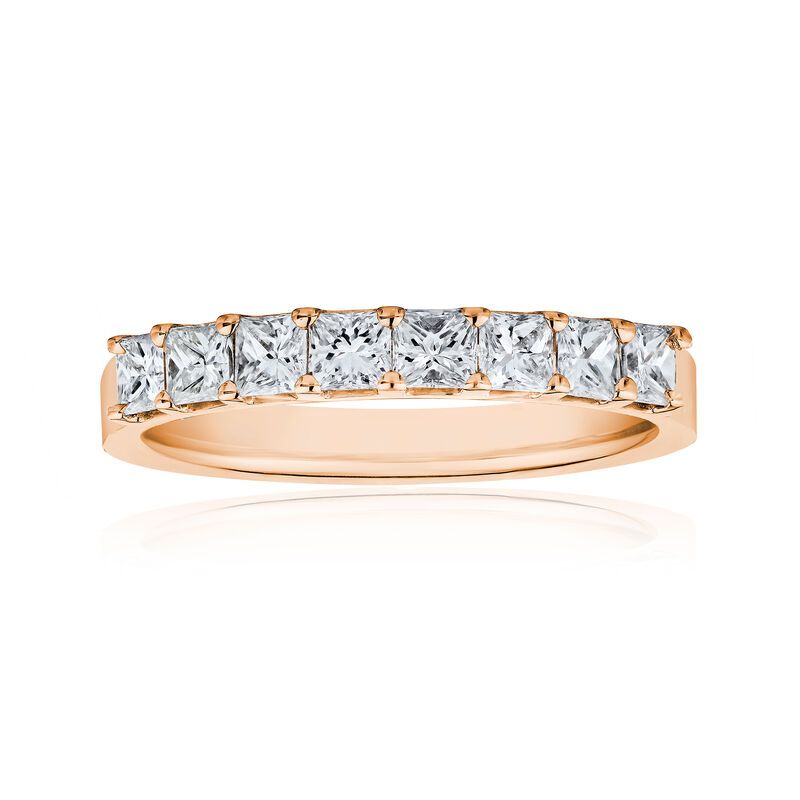 1.20 ct. t.w. Princess-Cut Diamond Ring in 14kt Rose Gold image number 0