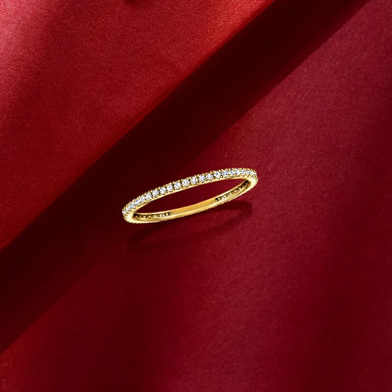 .25 ct. t.w. Lab-Grown Diamond Eternity Band in 14kt Yellow Gold image number 3