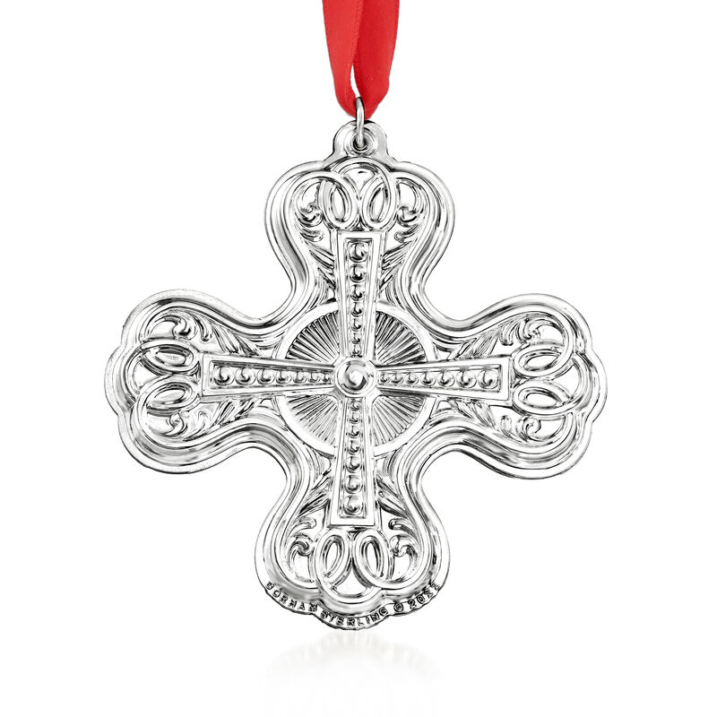 Gorham 2022 Annual Sterling Silver Cross Ornament - 9th Edition image number 1