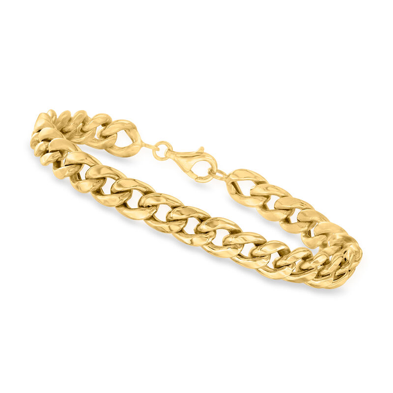 10kt Yellow Gold Curb-Link Bracelet image number 0