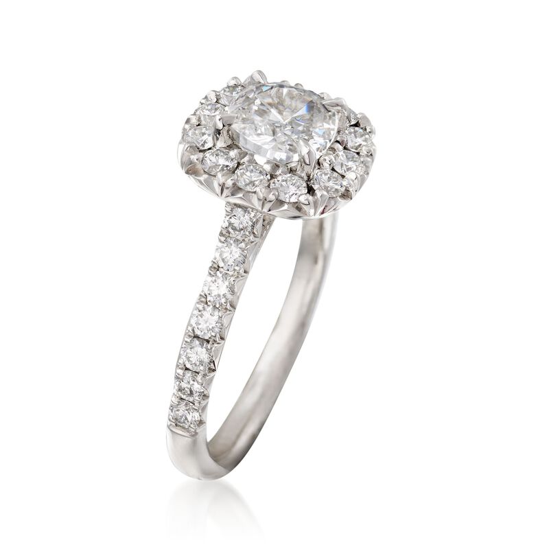 Henri Daussi 1.81 ct. t.w. Certified Diamond Engagement Ring in Platinum image number 2