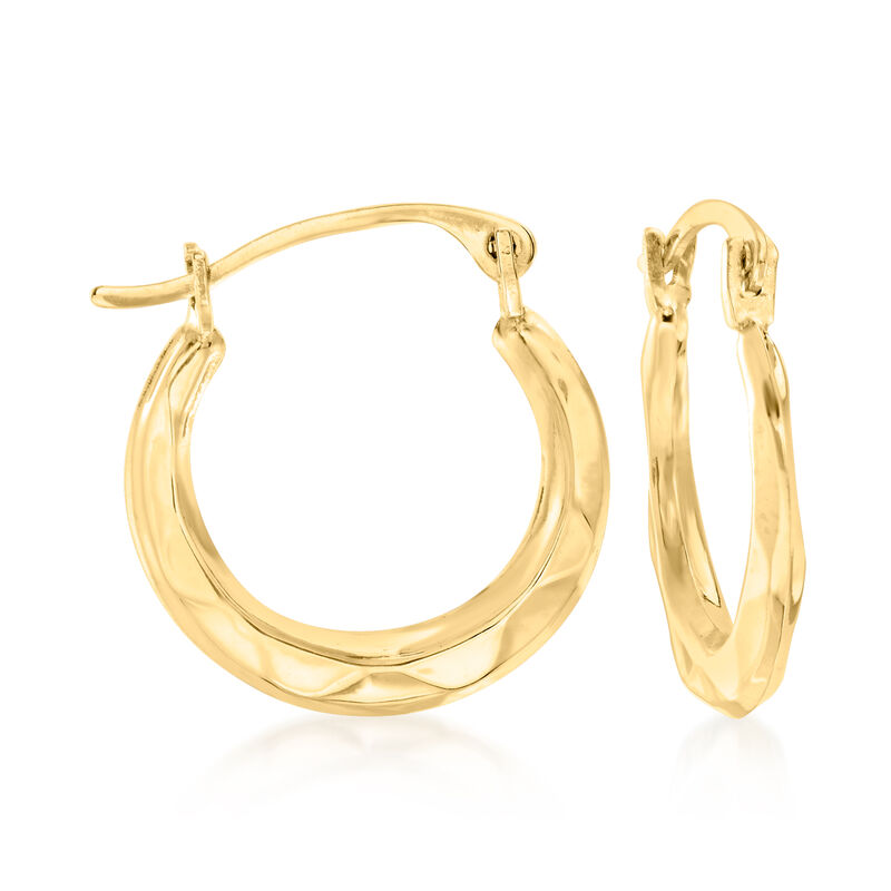 14kt Yellow Gold Jewelry Set: Three Pairs of Huggie Hoop Earrings image number 7