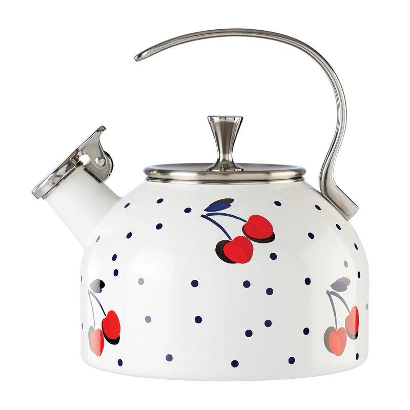 Kate Spade New York "Vintage Cherry Dot" Tea Kettle image number 0