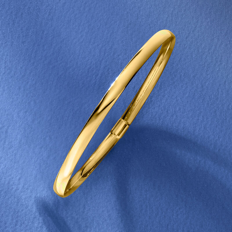 Italian 14kt Yellow Gold Bangle Bracelet image number 3