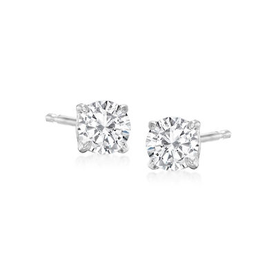 .50 ct. t.w. Diamond Stud Earrings in 14kt White Gold