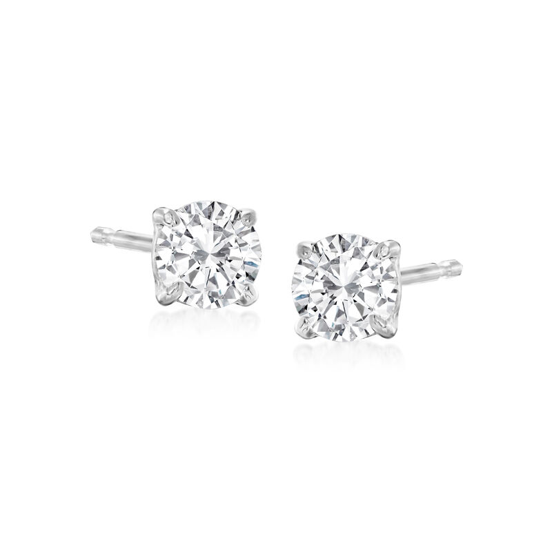 .50 ct. t.w. Diamond Stud Earrings in 14kt White Gold image number 0