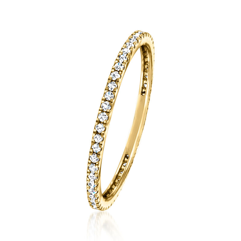 .25 ct. t.w. Lab-Grown Diamond Eternity Band in 14kt Yellow Gold image number 2