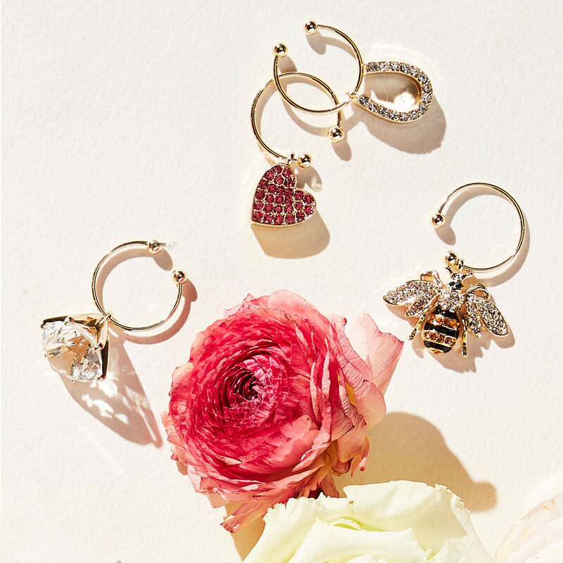Joanna Buchanan Set of 6 Wedding Wine Charms image number 3