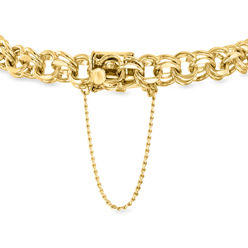 C. 1980 Vintage 14kt Yellow Gold Cable-Link Bracelet. 8&quot; image number 2