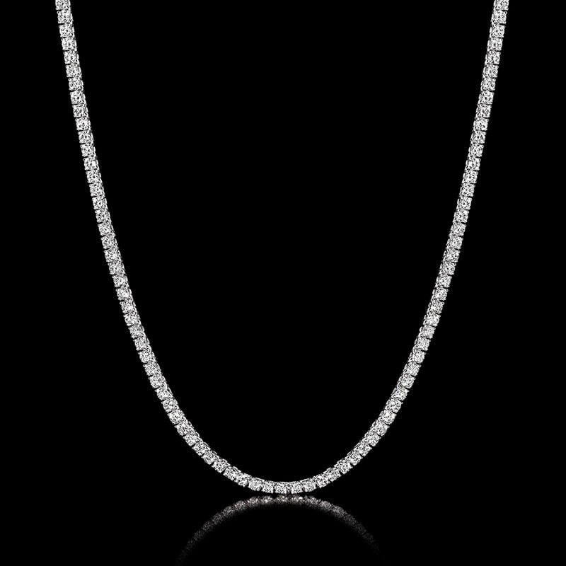 5.00 ct. t.w. Lab-Grown Diamond Tennis Necklace in 14kt White Gold image number 2