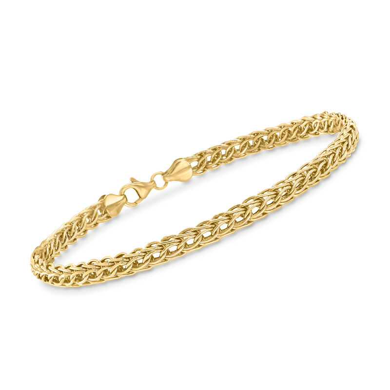 14kt Yellow Gold Braided Link Bracelet image number 0