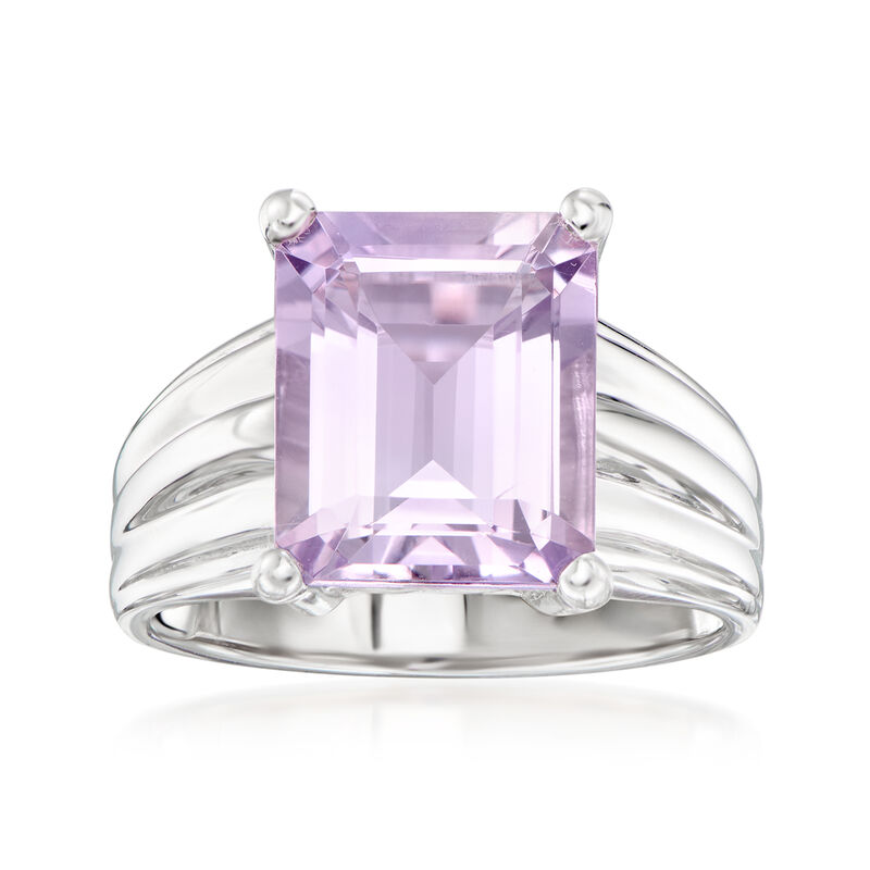 5.00 Carat Amethyst Ring in Sterling Silver image number 0