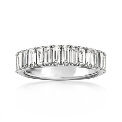 1.00 ct. t.w. Baguette Lab-Grown Diamond Ring in Sterling Silver