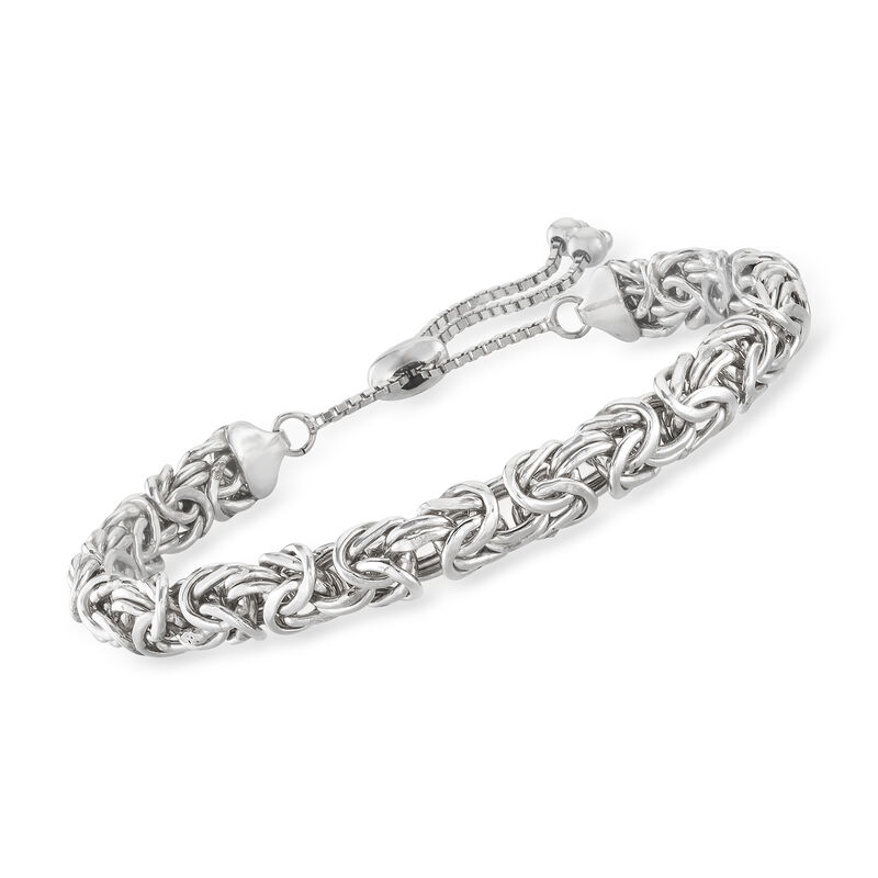 Sterling Silver Byzantine Bolo Bracelet image number 0