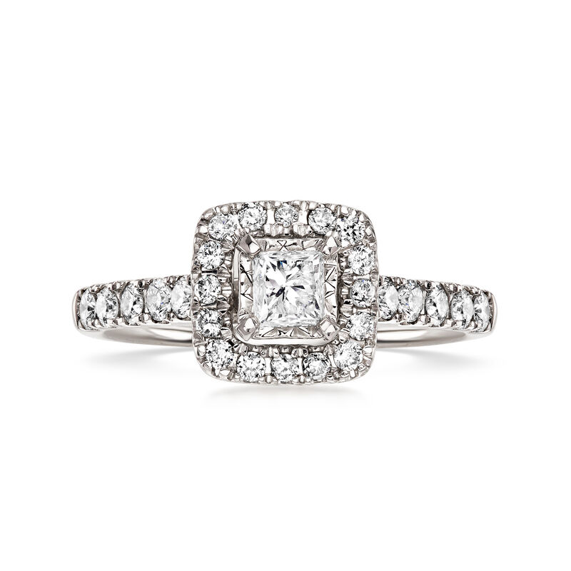 C. 1990 Vintage 1.00 ct. t.w. Diamond Ring in 14kt White Gold. Size 7 image number 0