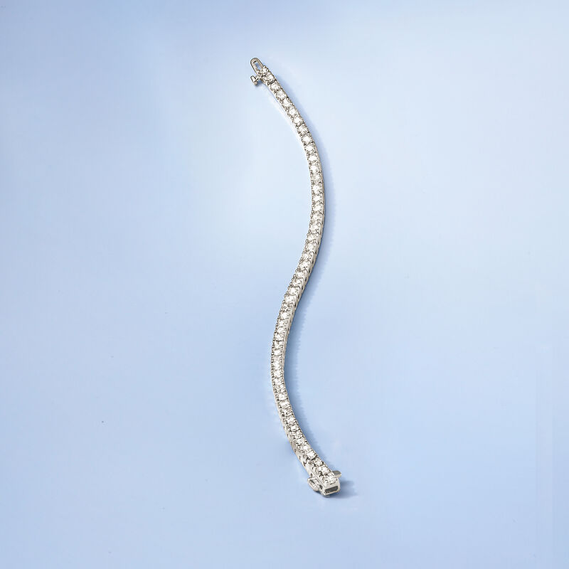 5.00 ct. t.w. Square Diamond Tennis Bracelet in 14kt White Gold image number 2