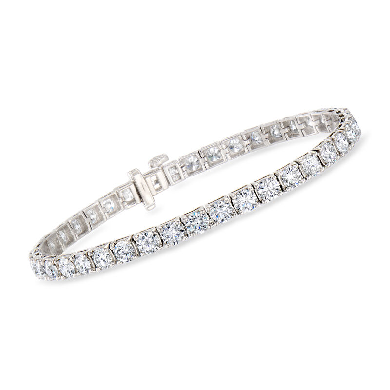 10.00 ct. t.w. Lab-Grown Diamond Tennis Bracelet in Platinum image number 0