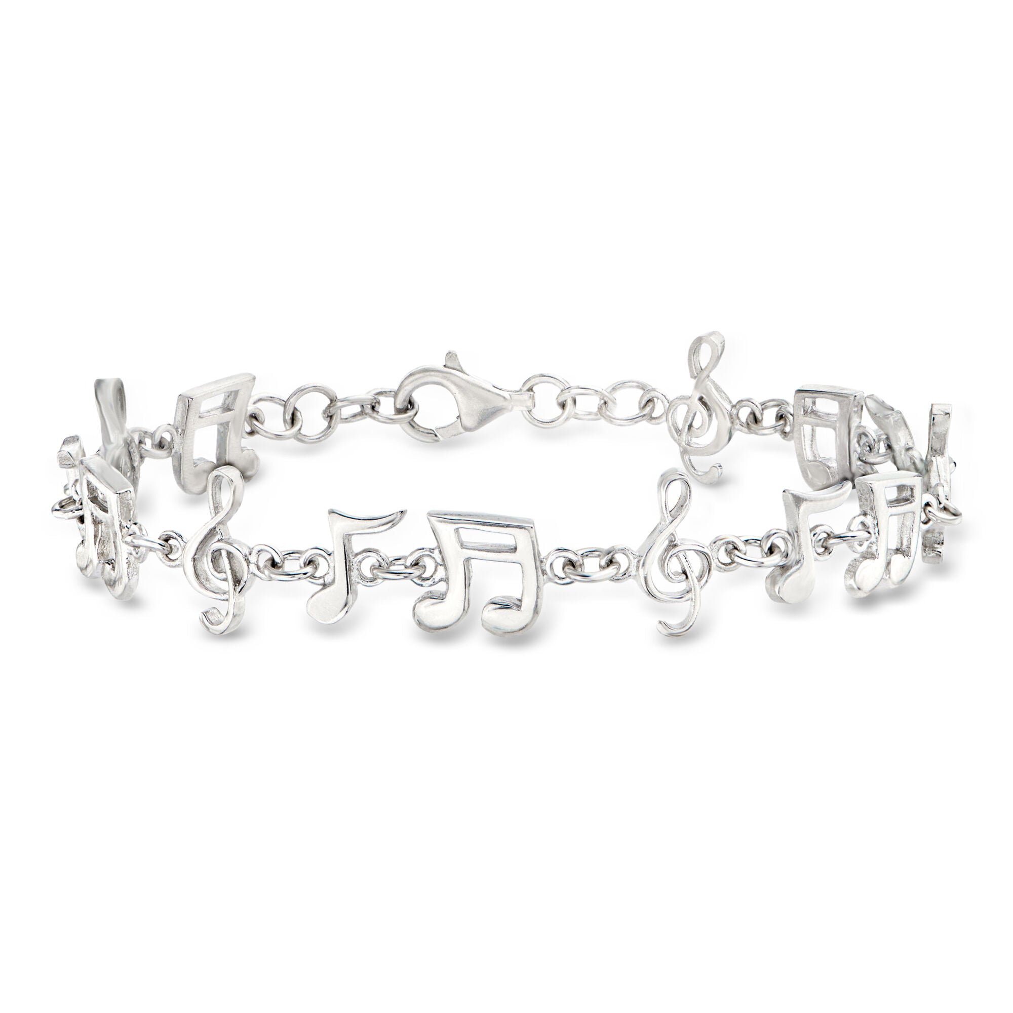 Sterling Silver Musical Note Bracelet | Ross Simons
