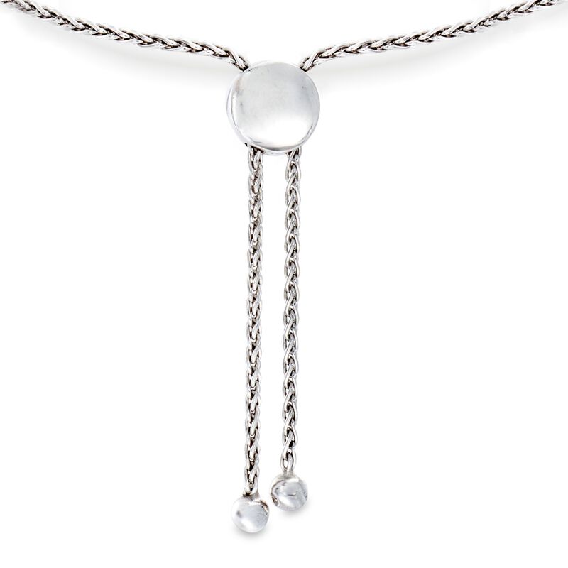 .50 ct. t.w. Diamond Cluster Bolo Bracelet in Sterling Silver image number 2
